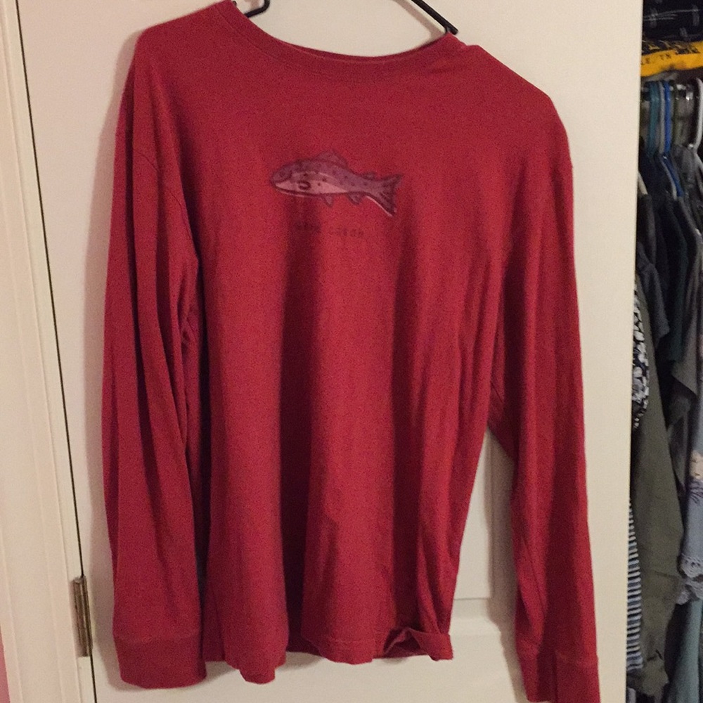 VINTAGE life is good “good catch” shirt